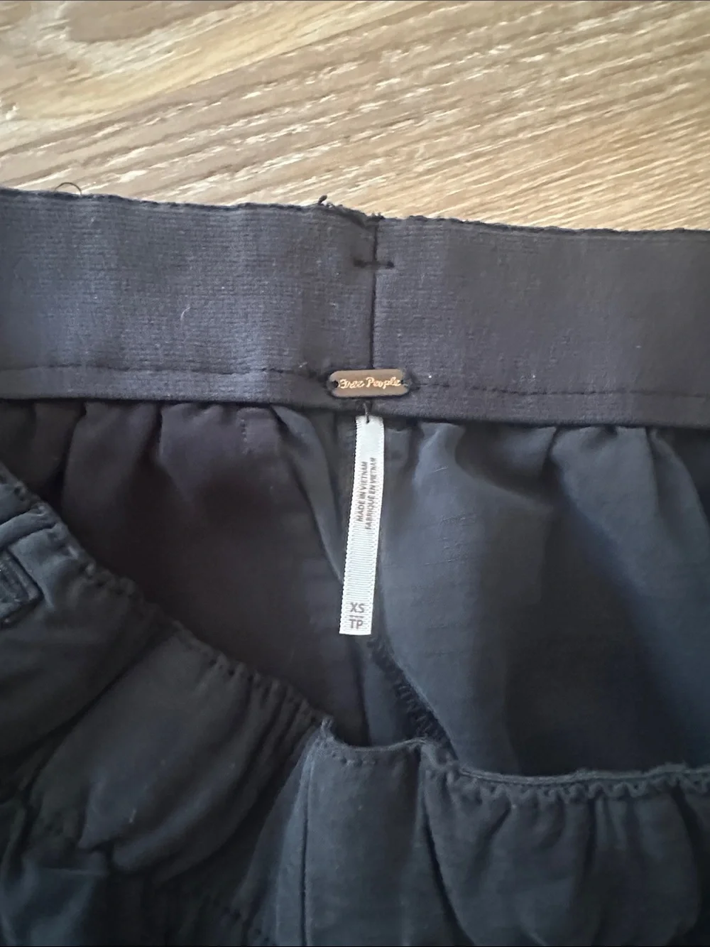 Free People Black Wide-Leg trouser - Elastic Waist